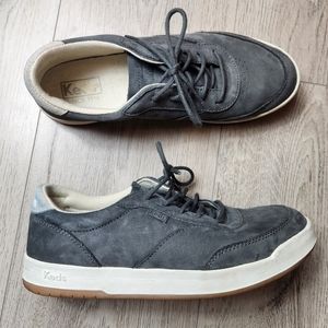 Keds Women's Match Point Nubuck Gray Shoes Size 7.5